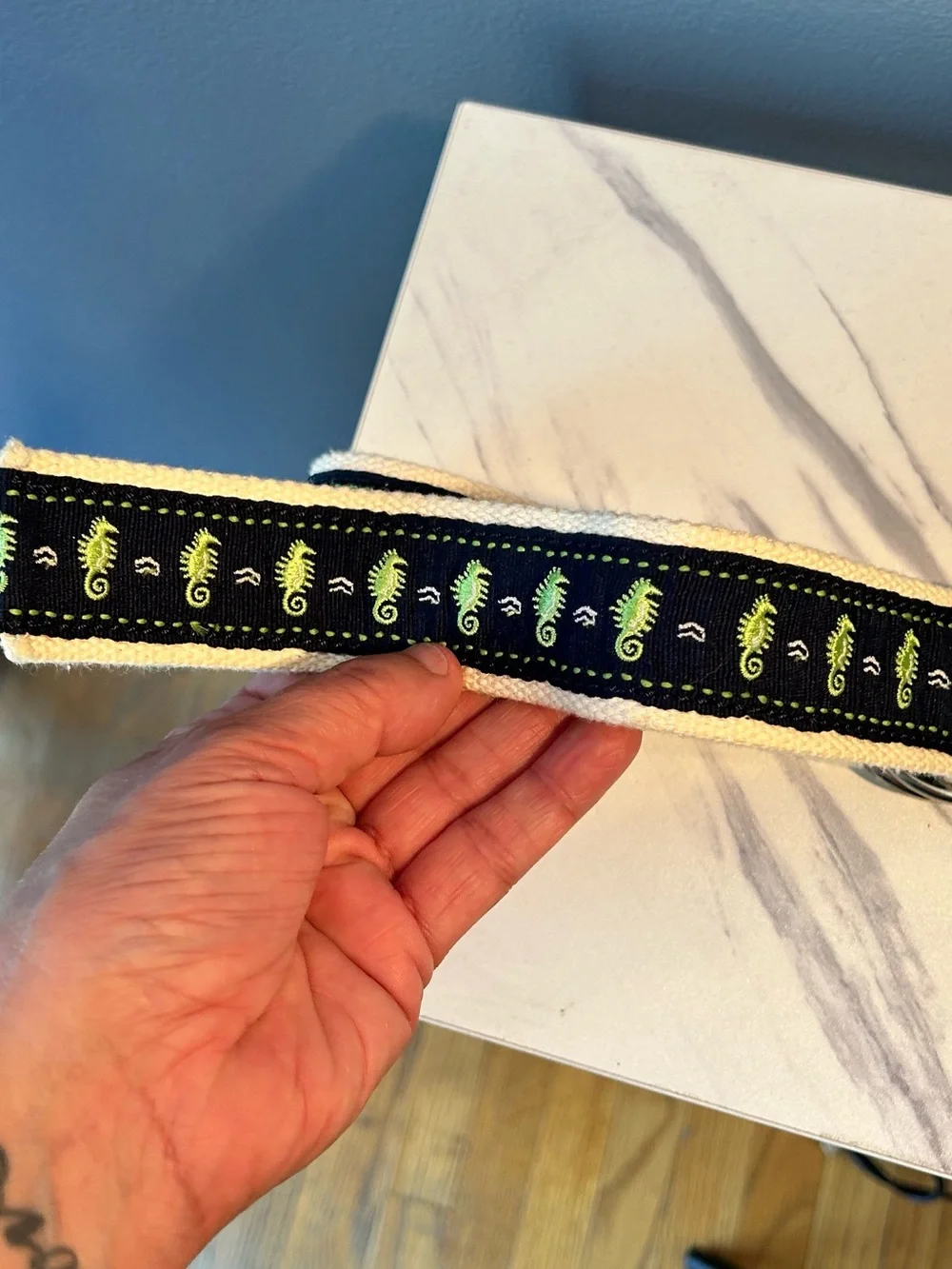 J.Crew sea horse ribbon belt - Picture 2 of 7